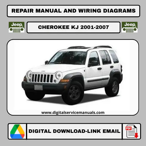 Jeep Cherokee / Liberty KJ (2001-2007) Official Factory Service Manual PDF: Your complete workshop manual and repair manual for all 2001-2007 models. Available for instant download & printable format, this essential resource covers all service and repair procedures directly from the factory.