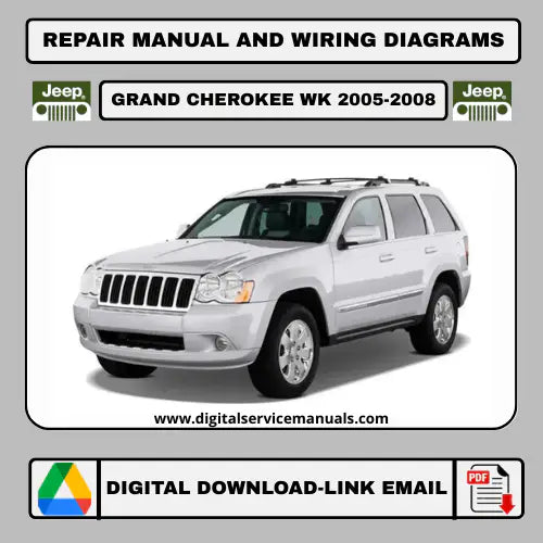 Jeep Grand Cherokee WK/WH (2005-2008) Official Factory Service Manual PDF: Your complete workshop manual and repair manual for all 2005-2008 models. Available for instant download & printable format, this essential resource covers all service and repair procedures directly from the factory.