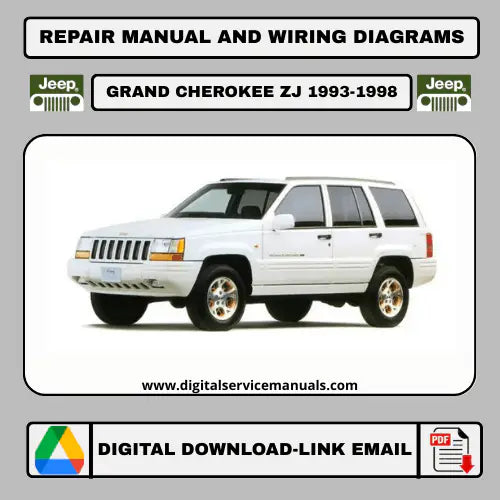 Jeep Grand Cherokee ZJ (1993-1998) Official Factory Service Manual PDF: Your complete workshop manual and repair manual for all 1993-1998 models. Available for instant download & printable format, this essential resource covers all service and repair procedures directly from the factory.