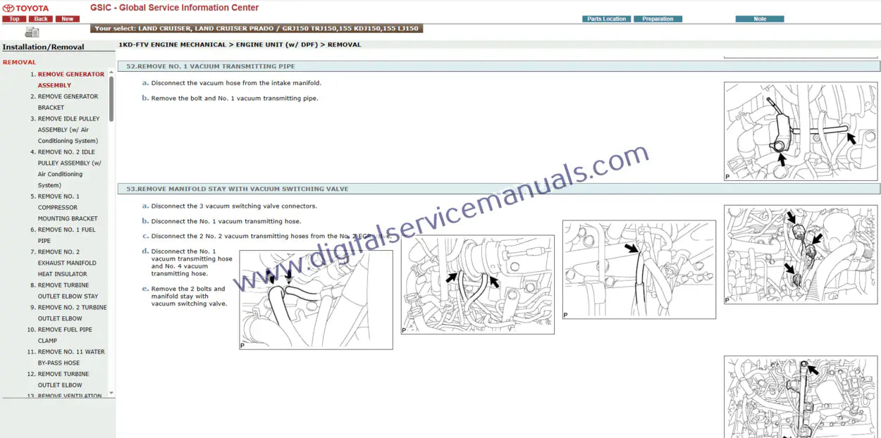 Access your Essential Digital Resource: the Toyota Land Cruiser / Land Cruiser Prado J150 (2009-2010) Interactive Repair Manual. This comprehensive service manual includes detailed wiring diagrams, providing everything your workshop needs for models from 2009 to 2010
