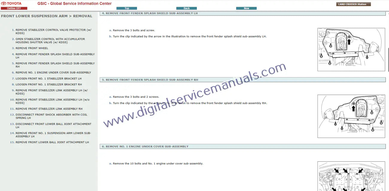 Quickly identify parts and assembly sequences within the Toyota Land Cruiser Station Wagon J200 (2013-2014) Interactive Digital Garage. Your go-to workshop resource for precise repair and efficient service of your Land Cruiser