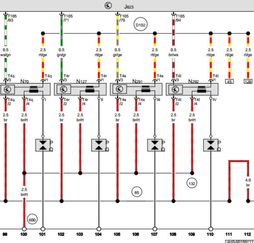 Find detailed electrical diagrams in our Audi A8 (D4/4H) 2010-2017 repair manual, essential for service and diagnosis in your Audi A8 (D4/4H) workshop.