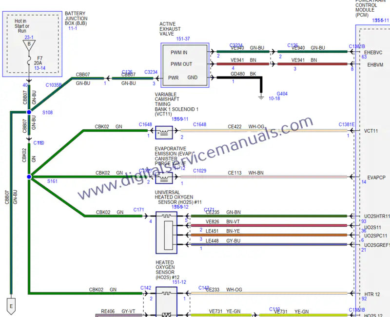 Find detailed electrical diagrams in our Ford Escape Hybrid & Mercury Mariner Hybrid (2008-2011) repair manual PDF. Crucial for service and precise troubleshooting in your workshop.