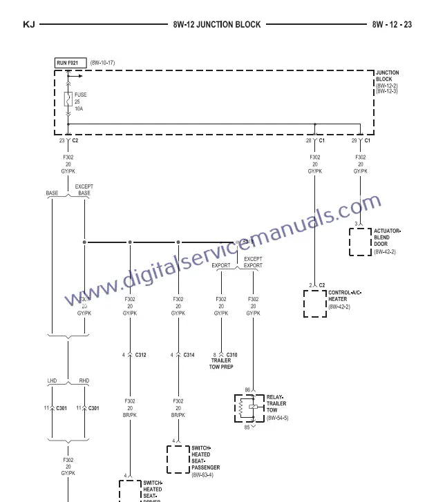 Dive into detailed sections with the Jeep Cherokee / Liberty KJ (2001-2007) Official Factory Service Manual PDF. From engine service to transmission repair, this workshop manual offers comprehensive information for every task