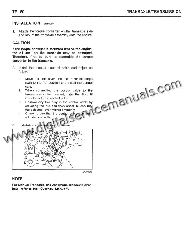 Repair Manual And Wiring Diagram Hyundai Trajet (1999-2003)