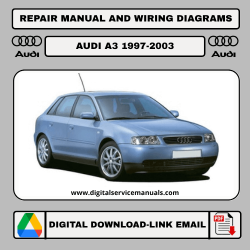 Audi A3 (8L) 1997-2003 workshop manual: Comprehensive repair manual and service manual guide for Audi A3 (8L) 1997, 1998, 1999, 2000, 2001, 2002, 2003 models. Your essential resource for Audi A3 (8L) maintenance and workshop needs.