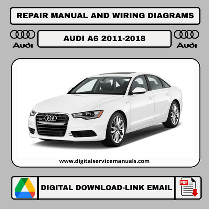 Audi A6 (C7/4G) 2011-2018 workshop manual: Comprehensive repair manual and service manual guide for Audi A6 (C7/4G) models from 2011 to 2018. Your essential resource for Audi A6 (C7/4G) maintenance and workshop needs.