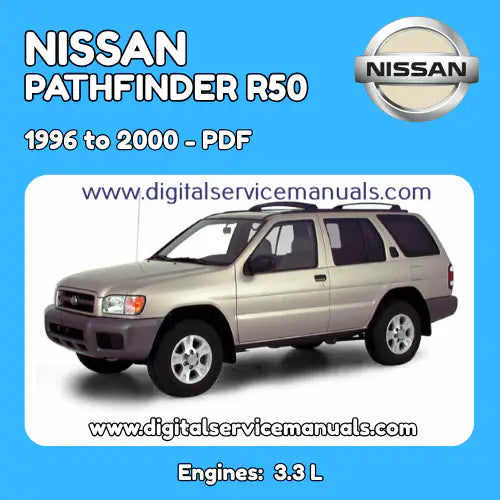 Nissan Pathfinder R-50 (1996-2000) Professional Workshop Manual PDF: Your complete repair manual and service manual for all models from 1996 to 2000. This essential resource includes every workshop procedure and technical specification, an indispensable tool for every professional workshop