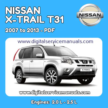Nissan X-Trail T31 (2007-2013) Maintenance & Repair Manual with Wiring Diagrams PDF: Your complete service manual and workshop manual for all models from 2007 to 2013. This essential resource includes comprehensive repair procedures and detailed wiring diagrams for every workshop.