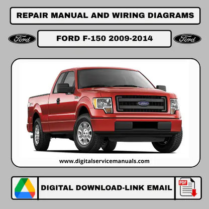 Ford F-150 (2009-2014) workshop manual PDF: A complete repair manual and service manual for all Ford F-150 models from 2009, 2010, 2011, 2012, 2013, and 2014. Your indispensable workshop and maintenance resource in PDF format.