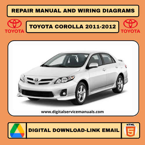 Toyota Corolla (2011-2012) interactive workshop manual: A comprehensive repair manual and service manual with dynamic features for all 2011 and 2012 Toyota Corolla models. Your ultimate workshop and maintenance resource.