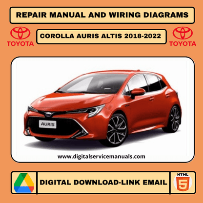 Toyota Corolla / Auris / Corolla Altis (2018-2022) Interactive Workshop Manual: Your complete digital repair manual and service manual with dynamic features for all Toyota Corolla, Auris, and Corolla Altis models from 2018, 2019, 2020, 2021, and 2022. An indispensable tool for every workshop