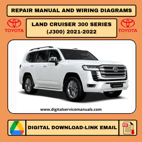 Toyota Land Cruiser J300 (2021-2022) Interactive Smart Repair Guide & Wiring Diagrams: Your complete digital workshop manual and service manual. This indispensable resource offers comprehensive smart repair procedures and detailed wiring diagrams for 2021 and 2022 models, perfect for any professional workshop