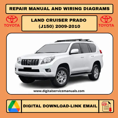 Toyota Land Cruiser / Land Cruiser Prado J150 (2009-2010) Interactive Repair Manual & Wiring Diagrams: Your Essential Digital Resource for comprehensive workshop manual and service manual needs. This indispensable tool includes all wiring diagrams and detailed procedures for 2009 and 2010 models, perfect for every workshop.