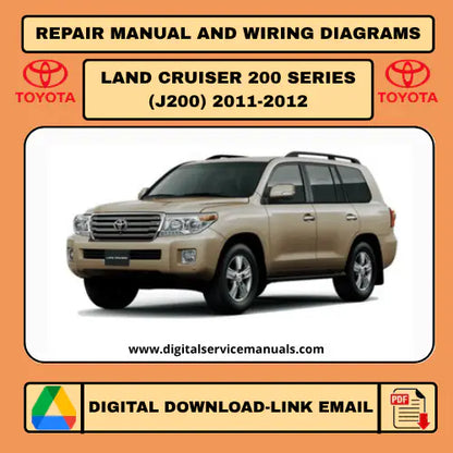 Toyota Land Cruiser Station Wagon J200 (2011-2012) Expert Electrical & Repair Interactive: Your ultimate digital workshop manual and service manual. This comprehensive resource provides expert guidance for all electrical and repair procedures, perfect for professional or DIY mechanics