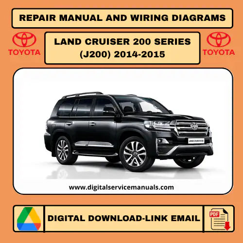 Toyota Land Cruiser Station Wagon J200 (2014-2015) Quick Repair & Wiring Reference Guide Interactive: Your essential digital workshop manual and service manual for efficient repair and diagnostics. Includes comprehensive wiring diagrams for 2014 and 2015 models, making it a vital tool for any workshop.