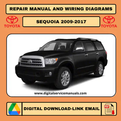 Toyota Sequoia (2009-2017) Digital Repair Manuals: Your complete workshop manual and service manual. This indispensable digital resource includes comprehensive repair procedures for all Toyota Sequoia models from 2009 to 2017, making it an essential tool for any workshop.