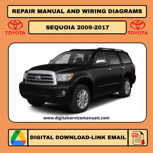 Toyota Sequoia (2009-2017) Digital Repair Manuals: Your complete workshop manual and service manual. This indispensable digital resource includes comprehensive repair procedures for all Toyota Sequoia models from 2009 to 2017, making it an essential tool for any workshop.