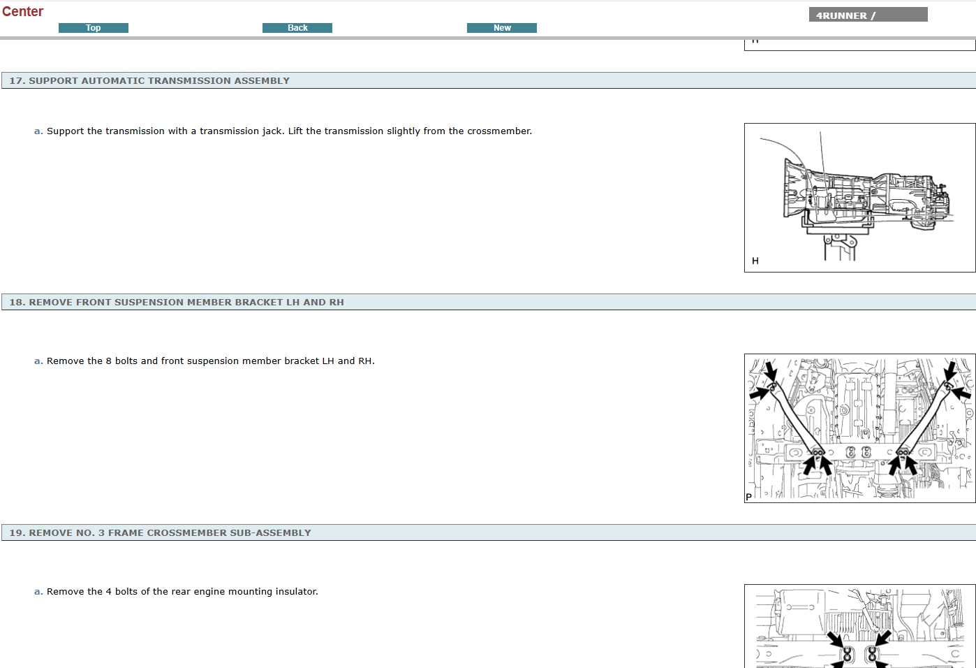 engine-specific repair manual for the 2015-2016 Toyota 4Runner, detailing engine overhaul, maintenance, and diagnostic procedures for its specific engine variants.