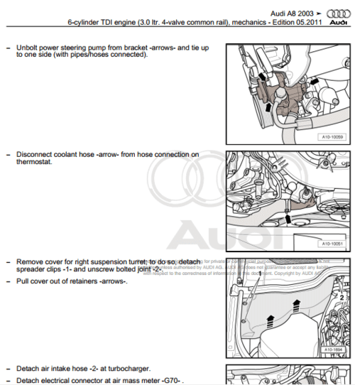 Explore our Audi A8 & S8 (2003-2010) repair manual for workshop engine service, including detailed guides for your Audi A8 or S8 engine maintenance