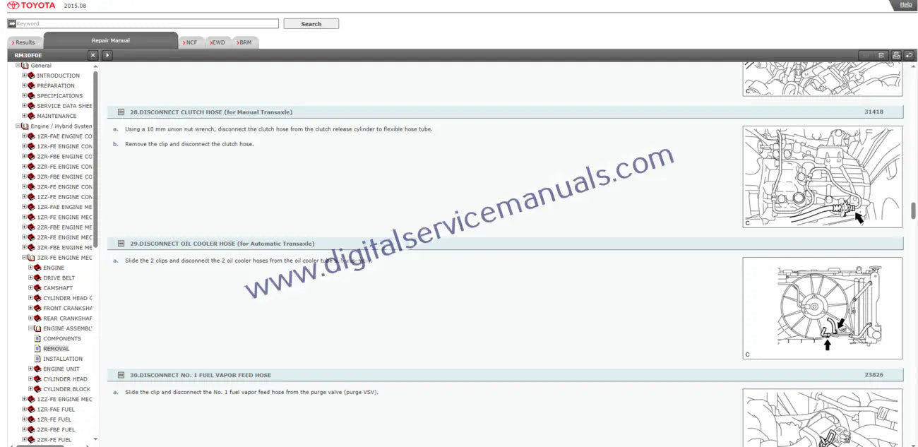 Access our comprehensive Toyota Corolla/Auris (2008-2010) interactive service manual. This dynamic workshop manual and repair manual includes detailed electrical schematics for all your vehicle's maintenance needs.