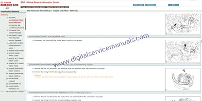 Get our Toyota Corolla / Auris (2011) interactive service manual with offline access. This comprehensive workshop manual and repair manual includes detailed wiring diagrams, providing all you need for your vehicle's maintenance.