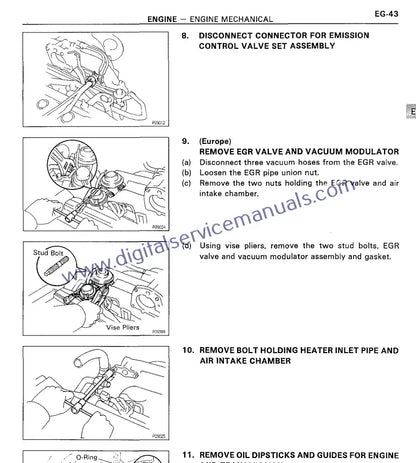 Perform precise repair on your Toyota Land Cruiser J70 (1990-2014) with our interactive repair guide. Get detailed, step-by-step procedures for every component, ensuring thorough service in your workshop