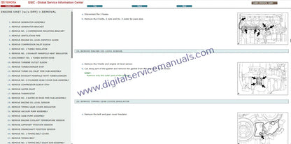 Explore the interactive auto repair guide for Toyota Land Cruiser / Land Cruiser Prado J150 (2013-2014) engine and powertrain service. Get dynamic views and in-depth guides for precise workshop maintenance and repair procedures.