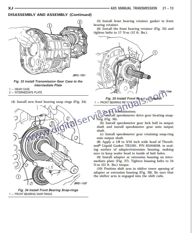 Get the Jeep Cherokee XJ (1996-2001) transmission service manual PDF. Your vital guide for workshop diagnosis and repair of Jeep Cherokee XJ transmission systems.