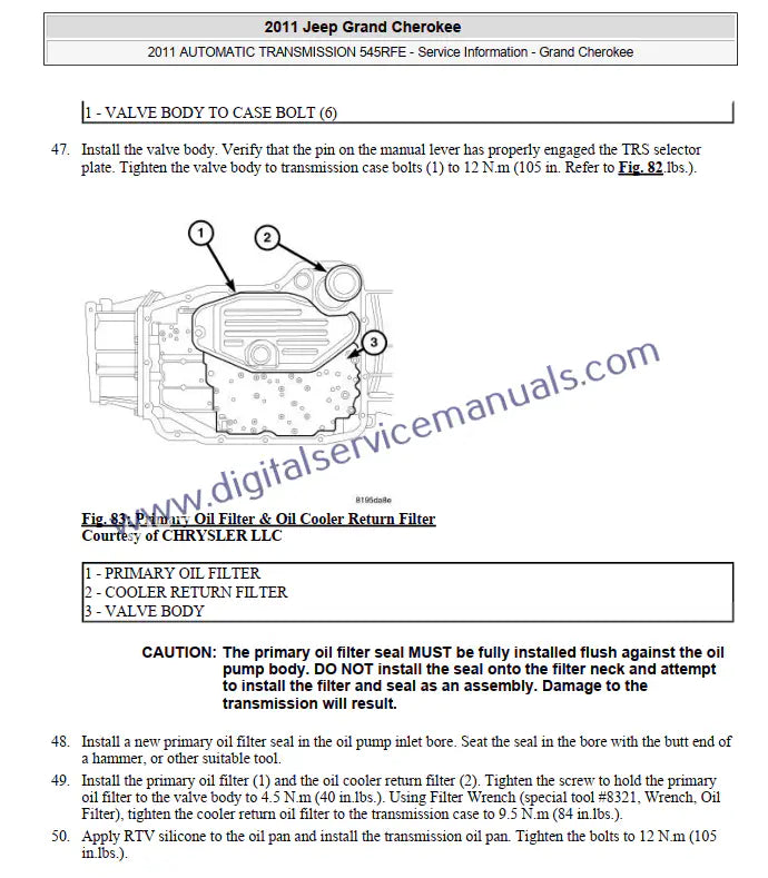 Get the Official Factory Service Manual PDF for Jeep Grand Cherokee WK (2011-2013). This comprehensive workshop manual and repair manual is available for instant download & printable use, covering all your vehicle's needs.