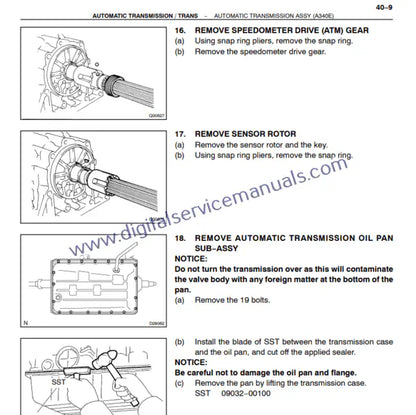 Perform precise repair on your Toyota Land Cruiser Prado J120 (2002-2009) with our interactive workshop manual. Get detailed, step-by-step procedures for every component, ensuring thorough service.

