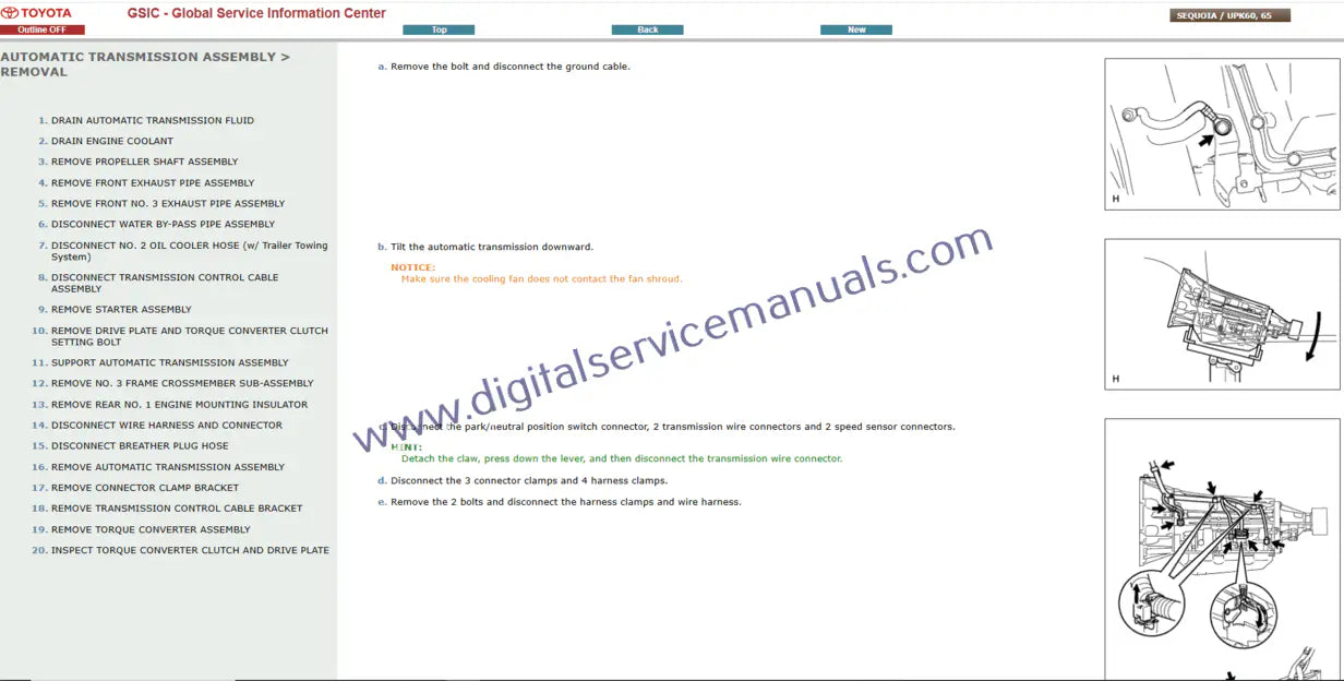 Diagnose issues quickly with the Toyota Sequoia (2009-2017) digital repair manual. Access comprehensive fault code explanations and diagnostic procedures to streamline your workshop service and repair processes