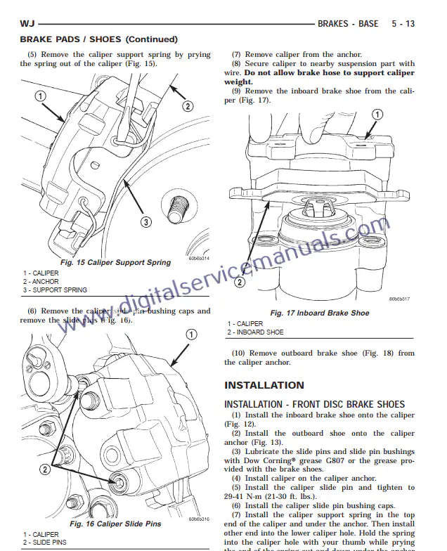 Download the Official Factory Service Manual PDF for Jeep Grand Cherokee WJ WG (1999-2004). This comprehensive workshop manual and repair manual is your go-to resource for accurate vehicle information.