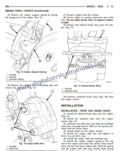 Download the Official Factory Service Manual PDF for Jeep Grand Cherokee WJ WG (1999-2004). This comprehensive workshop manual and repair manual is your go-to resource for accurate vehicle information.