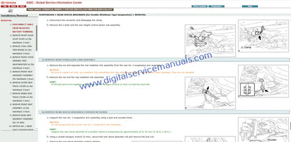 Access our comprehensive Toyota Corolla Auris (2006-2007) interactive diagnostics & wiring manual. This dynamic service manual is ideal for detailed troubleshooting and repair in your workshop.