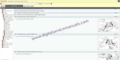 Diagnose issues quickly with the Toyota Land Cruiser J200 (2014-2021) interactive repair manual. This mechanic's digital resource provides comprehensive fault code explanations and diagnostic procedures to streamline your workshop service.