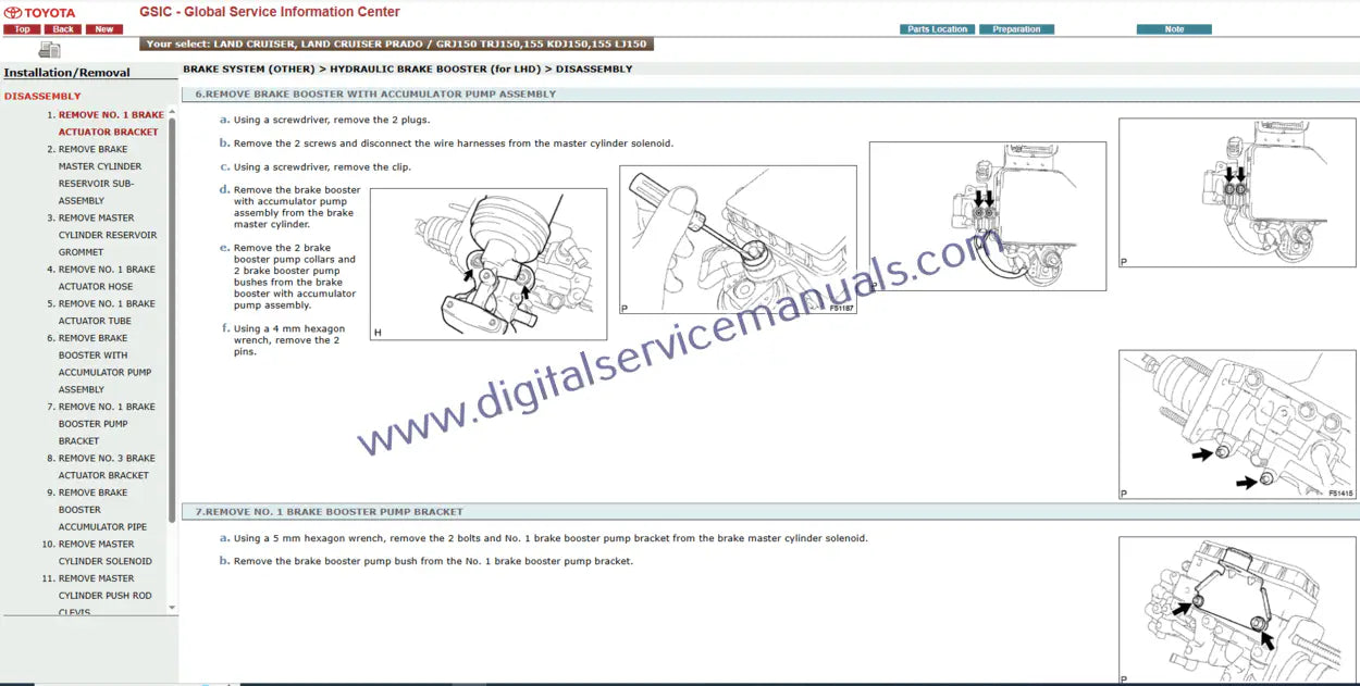Access the Professional Digital Resource: Our Toyota Land Cruiser / Land Cruiser Prado J150 (2012) Interactive Technician's Workshop & Circuit Diagrams Manual. This comprehensive service manual and repair manual is ideal for professional workshop use.