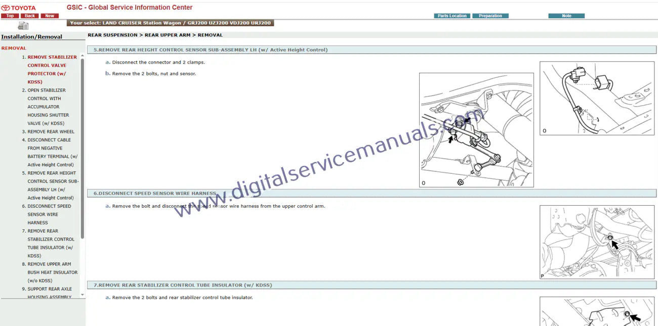 Navigate complex diagrams with ease in the Toyota Land Cruiser Station Wagon J200 (2007-2010) interactive manual. This essential digital resource simplifies maintenance and electrical troubleshooting for your workshop.