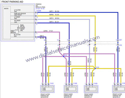 Find detailed electrical diagrams in our Ford Bronco (2020-2023) repair manual PDF. Crucial for service and precise troubleshooting in your workshop, simply download.