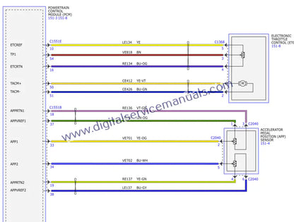 Find detailed electrical diagrams in our Ford Maverick (2021-2024) repair manual PDF. Crucial for service and precise troubleshooting in your workshop.