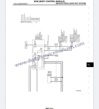Navigate electrical issues easily with the wiring diagrams included in your Nissan X-Trail T31 (2007-2013) manual PDF. This indispensable tool is perfect for accurate electrical troubleshooting and repair.
