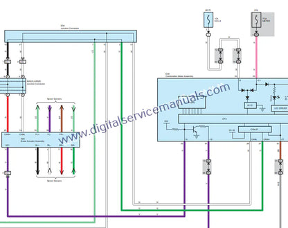 Navigate interactive electrical diagrams within our Toyota Corolla (2011-2012) repair manual. Essential for service and detailed diagnosis in your workshop.