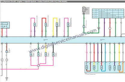 Navigate detailed interactive electrical schematics within our Toyota Corolla/Auris (2008-2010) repair manual. Crucial for service and precise troubleshooting in your workshop
