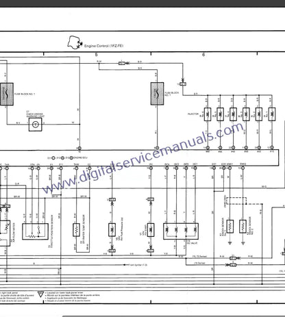 Navigate complex electrical systems with ease using the interactive wiring schematics from our Toyota Land Cruiser J70 (1990-2014) service manual. Essential for accurate electrical troubleshooting and repair in your workshop.