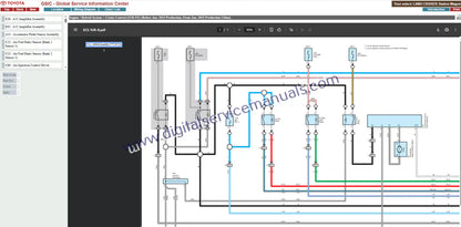 Navigate complex electrical systems seamlessly in your Toyota Land Cruiser Station Wagon J200 (2013-2014) Interactive Digital Garage. This all-in-one service & repair hub includes detailed wiring diagrams for accurate troubleshooting and service.