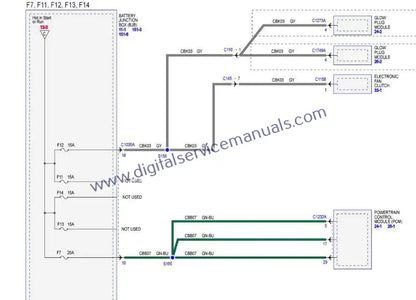 Find detailed electrical diagrams in our Ford Ranger (2015-2019) repair manual PDF. Crucial for service and precise troubleshooting in your workshop