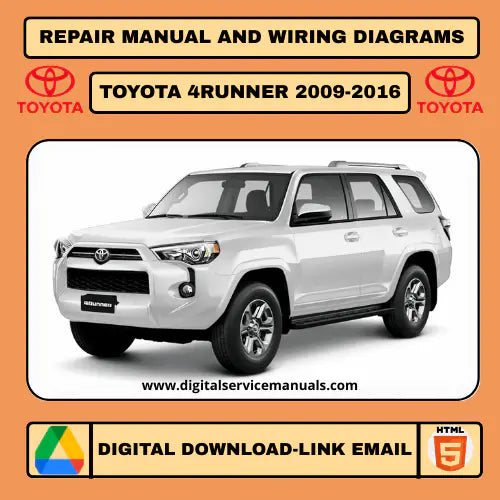 Toyota 4Runner 2009-2016 Interactive Workshop Manual & Wiring Diagrams (All Years)