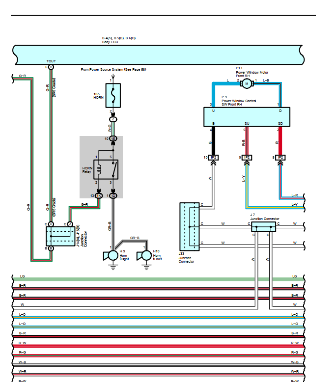 Electrical wiring diagrams for a 2003-2005 Toyota 4Runner, showing circuit layouts and component connections.