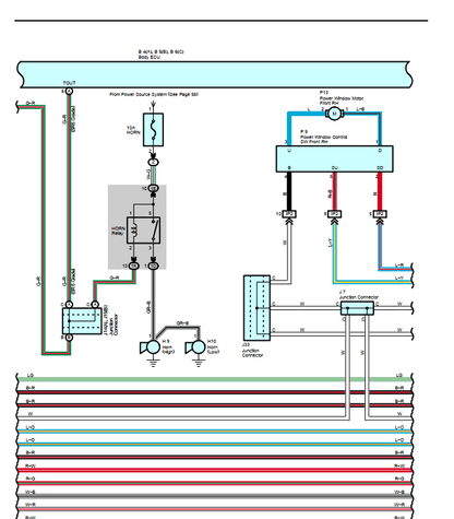 Electrical wiring diagrams for a 2003-2005 Toyota 4Runner, showing circuit layouts and component connections.