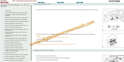 Lexus GS430 GS300 UZS190 2005-2011 manual for digital service including Adaptive Variable Suspension and brake repair data.